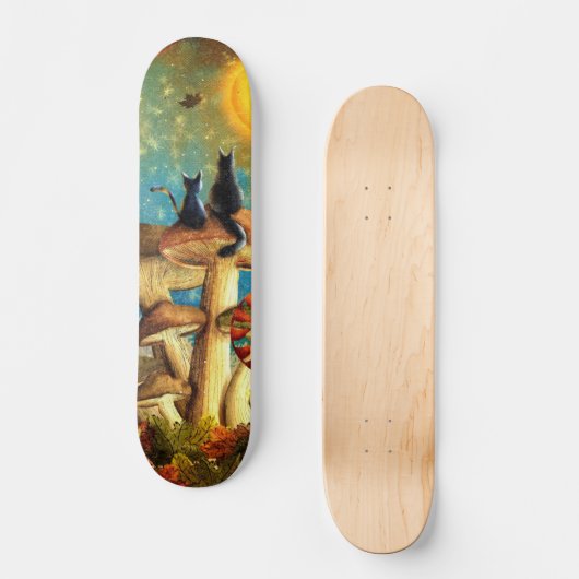 paddenstoelen persoonlijk skateboard (Voorkant)