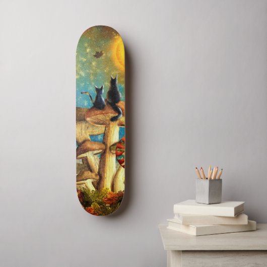 paddenstoelen persoonlijk skateboard (Muurkunst)