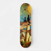 paddenstoelen persoonlijk skateboard (Voorkant)