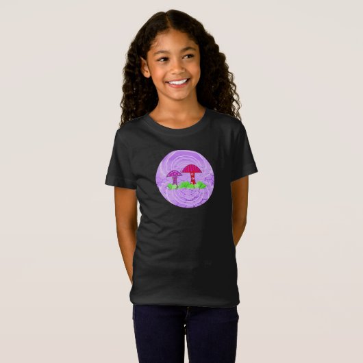 Paddenstoelen Plant Design T-Shirt (Voorkant volledig)