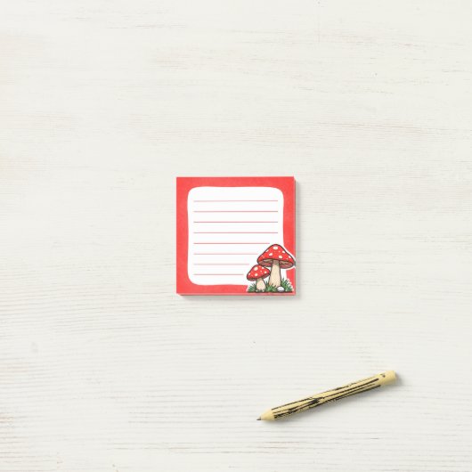 Paddenstoelen Post-it® Notes (Op bureau)