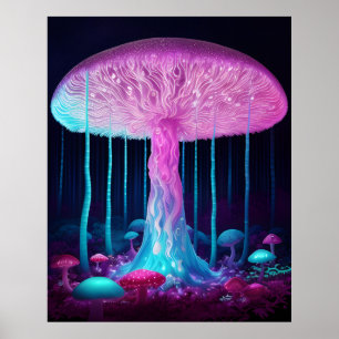 paddenstoelen poster