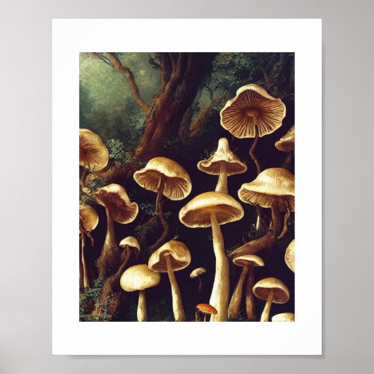 Paddenstoelen Poster (Voorkant)