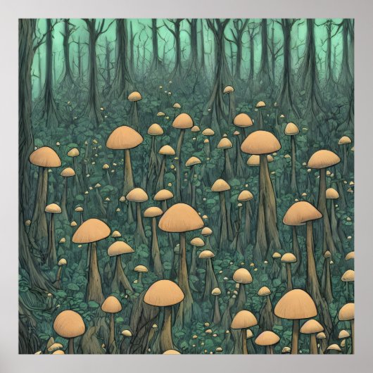 paddenstoelen poster (Voorkant)