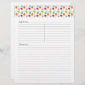 paddenstoelen Recipe Letterhead (Voorkant / Achterkant)