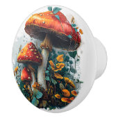 Paddenstoelen Retro  Antiek Stijl Keramische Knop (Rechts)