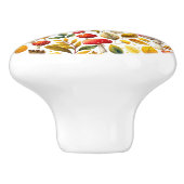 Paddenstoelen Retro  Antiek Stijl Keramische Knop (Zijkant)