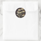 paddenstoelen ronde sticker (Tas)