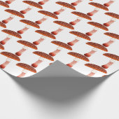 Paddenstoelen Roos Woodland White Delicate Cadeaupapier (Hoek)