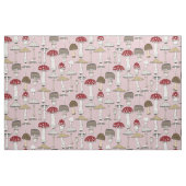 Paddenstoelen roze stof (Fat Quarter)