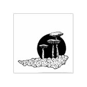 Paddenstoelen rubber stempel, paddenstoel rubber s rubberstempel (Afrduk)