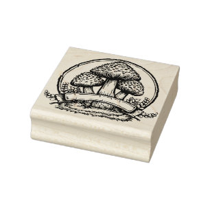 Paddenstoelen Rubberstempel