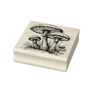 Paddenstoelen Rubberstempel