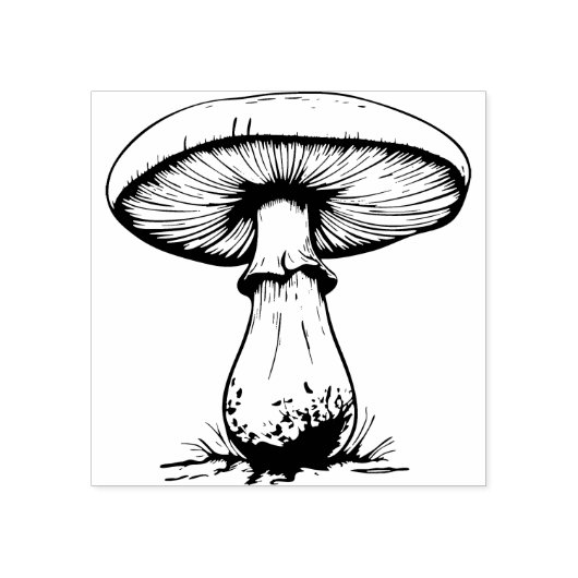 Paddenstoelen Rubberstempel (Afrduk)