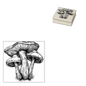 Paddenstoelen Rubberstempel (Gestempeld)