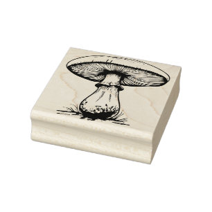 Paddenstoelen Rubberstempel