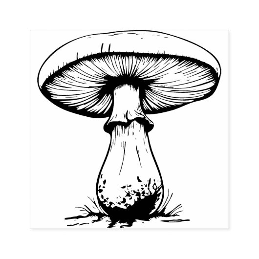Paddenstoelen Rubberstempel (Afrduk)