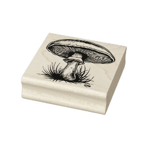 Paddenstoelen Rubberstempel