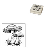 Paddenstoelen Rubberstempel (Gestempeld)