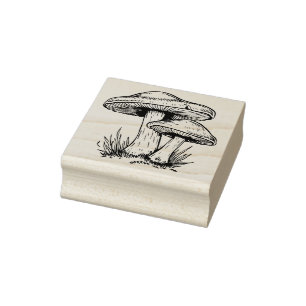 Paddenstoelen Rubberstempel