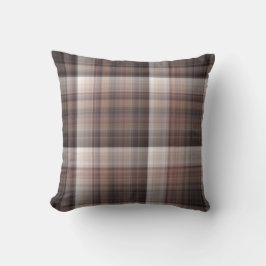 Paddenstoelen Rustic Bruine Plaid Kussen
