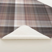 Paddenstoelen rustieke bruin geruite sherpa deken (3/4)