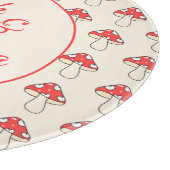 Paddenstoelen Schattige Retro Kawaii Custom Paar N Snijplank (Hoek)
