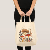 Paddenstoelen Schouder Tote Tas (Voorkant (product))