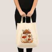 Paddenstoelen Schouder Tote Tas (Voorkant (product))