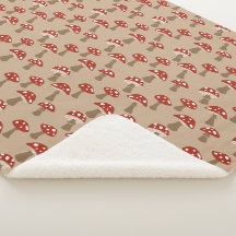 paddenstoelen Sherpa Blanket