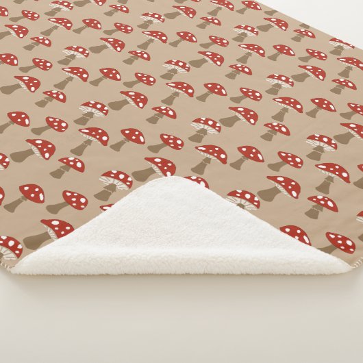 paddenstoelen Sherpa Blanket Deken (3/4)