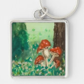 paddenstoelen sleutelhanger (Voorkant)