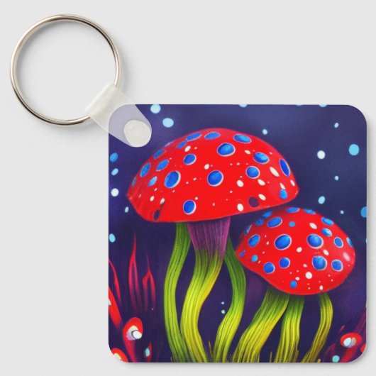 paddenstoelen sleutelhanger (Voorkant)