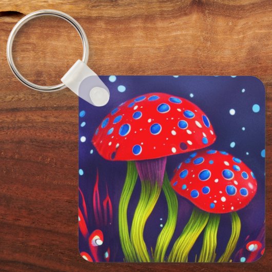 paddenstoelen sleutelhanger (Voorkant)