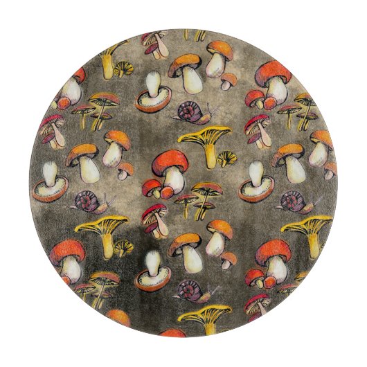 Paddenstoelen Snijplank (Voorkant)