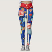 paddenstoelen sportkleding leggings (Voorkant)