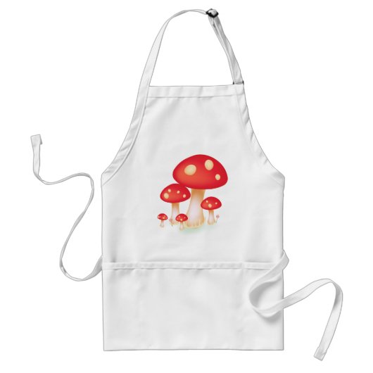 paddenstoelen standaard schort (Voorkant)