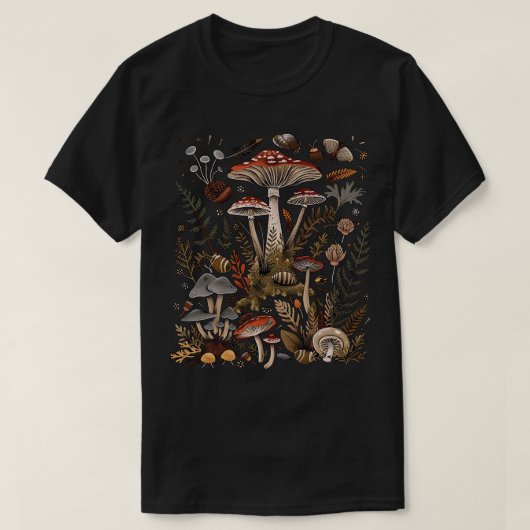 paddenstoelen t-shirt (Design voorkant)