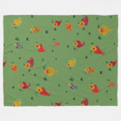 Paddenstoelen Tekening Fleece Deken, Groot (Voorkant (Horizontaal))