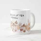 Paddenstoelen thee-mok, mystieke drink, hekserij-m grote koffiekop (Voorkant rechts)