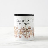 Paddenstoelen thee-mok, mystieke drink, hekserij mok (Midden)