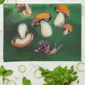 paddenstoelen theedoek (Gevouwen)