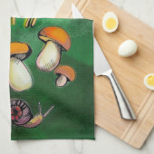 paddenstoelen theedoek (Quarter Fold)