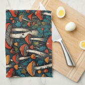 paddenstoelen theedoek (Quarter Fold)