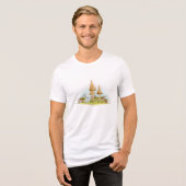Paddenstoelen Tri-Blend Shirt (Voorkant volledig)