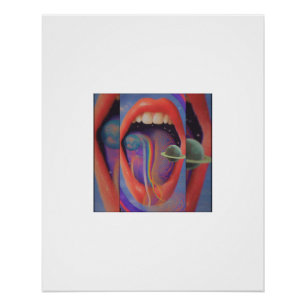 Paddenstoelen Universum Psychedelische Poster