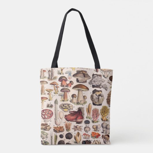  paddenstoelen van Adolphe Millot Tote Bag (Achterkant)