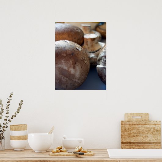 paddenstoelen van crimini poster (Keuken)