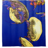 Paddenstoelen van het Zee - Kwallen Douchegordijn (Voorkant)