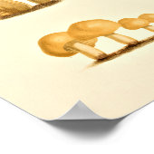  paddenstoelen Varieties Kunst Drukt rood Geel af Poster (Hoek)